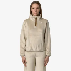 Hot K-Way VIV VELOUR POLAR Beigegrey-beigegrey