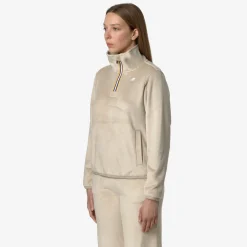 Hot K-Way VIV VELOUR POLAR Beigegrey-beigegrey