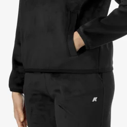 Outlet K-Way VIV VELOUR POLAR Blackp-blackp