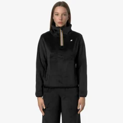 Outlet K-Way VIV VELOUR POLAR Blackp-blackp