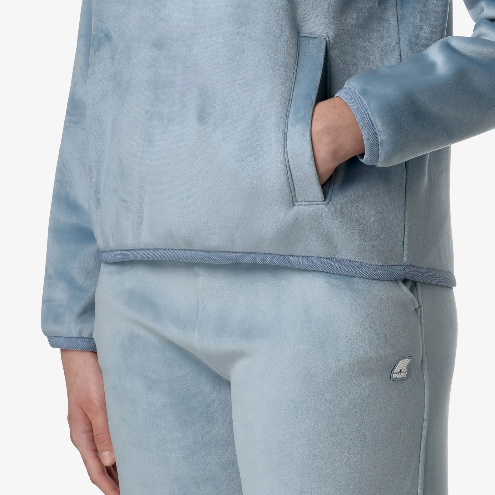 Sale K-Way VIV VELOUR POLAR Bluea-bluea