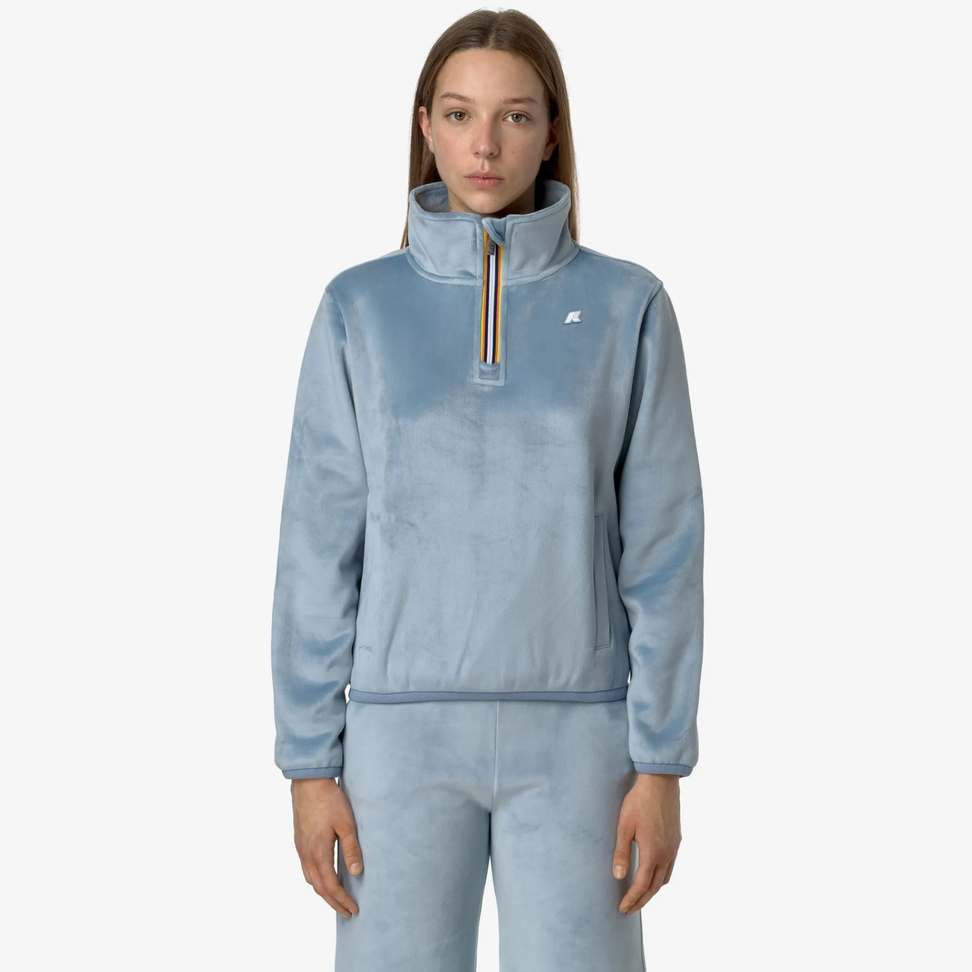 Sale K-Way VIV VELOUR POLAR Bluea-bluea