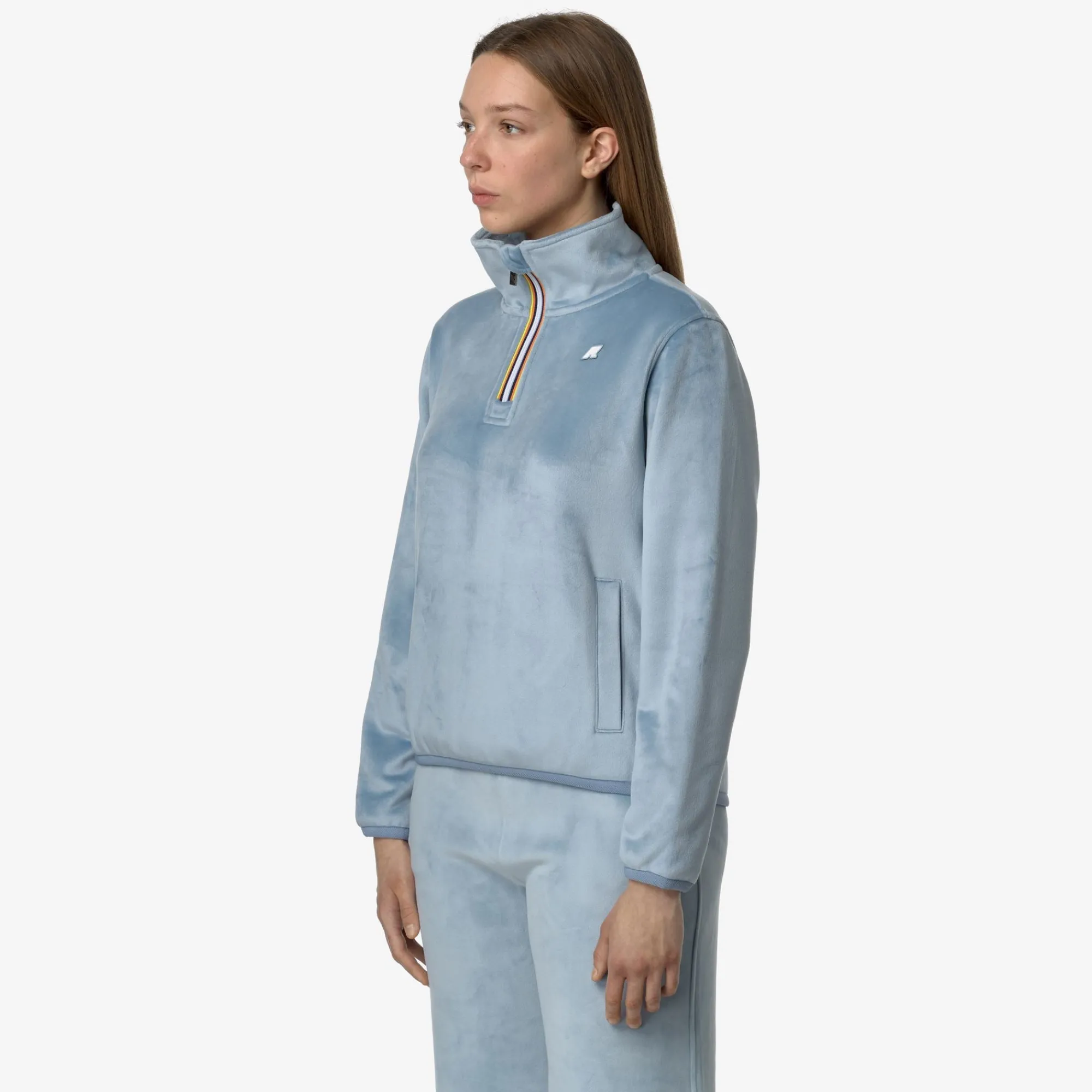 Sale K-Way VIV VELOUR POLAR Bluea-bluea